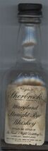 Sherbrook Maryland Straight Rye Whiskey Empty Miniature Glass Bottle 1930's - $37.62