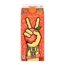 4 x Peace Tea Peach Party Flavor Iced Tea 1.75 L  Each -Free Shipping - $49.35
