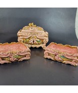 Ardalt Capo d’oro Italy Pink Rose Rosa Trinket Box Handpainted Set w/ Li... - $119.71 CAD