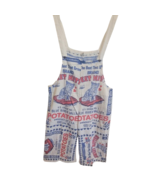 Flour Sack Sweet Kitty Garden Hippie Overalls Coveralls Cottage Core Boh... - $87.99