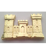 Engineer Castle (1-1/8&quot;) US Army Military Gold Hat Pin 14868 Free Shipping - £8.77 GBP