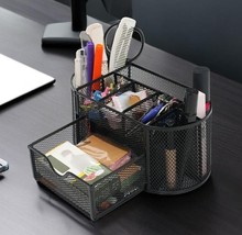 Desk Organizers and Accessories Pen Holder 8 Compartments 4&quot;D x 4&quot;W x 9&quot;H - $23.38 CAD