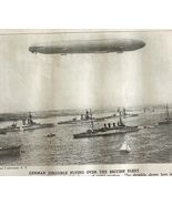 1914 German Zeppelin British Navy Battleship WW1 Print Military War Naut... - $733.58 MXN