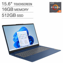 Lenovo IdeaPad Slim 3 15.6&quot; Touchscreen Laptop - AMD Ryzen 5 7530U - 1080p - Win - £467.74 GBP