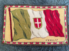 Vintage ITALY Cigar Tobacco Flannel Felt Flag - £3.95 GBP