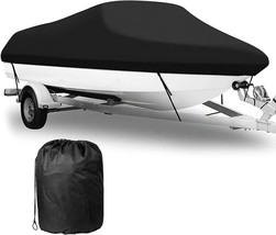 Boat Cover,600D 20-22ft Heavy Windproof Waterproof Mooring Trailering Boat Cover - £38.66 GBP