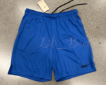 NWT Nike DD1887-480 Men&#39;s Dri-Fit Running Training Basketball Shorts Blu... - $29.95