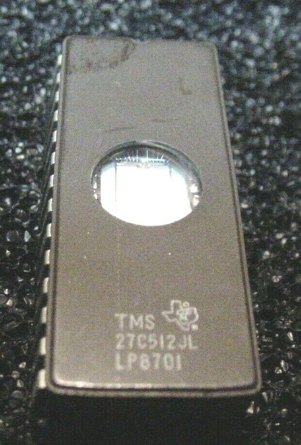 1 NOS TI&#39;s TMS27C512JL 64k X 8 CMOS EPROM 250NS 5% VCC 28 PIN Ceramic DIP - $2.72