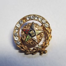 Vintage Masonic Order Of Eastern Star Membership Lapel Pin Brooch - £15.61 GBP