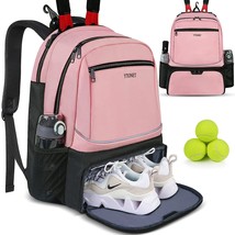 Tennis Bag Tennis Backpack 2 Rackets For Women Men Large Racket Bags With Insula - £32.06 GBP