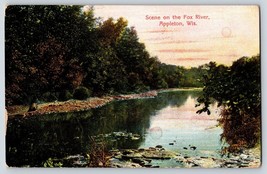 Postcard Milwaukee WI Scene On The Fox River Milwaukee WI Wisconsin - $7.95