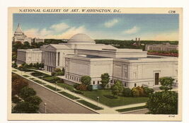 national Gallery Of Art. Washington DC C238 linen vintage Postcard Unused - $5.93