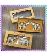 Elephant Figurine Thailand Souvenir Lucky Elephants Gift From Thailand 2... - £13.61 GBP