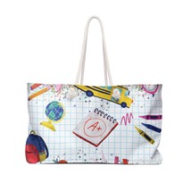 Personalised/Non-Personalised Weekender Bag, Teacher, Large Weekender Bag, Beach - £39.08 GBP