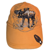 Moose Hat Cap Adjustable Kids Unisex Orange Baseball Style Hat Cap Kid Tees - $194.77 MXN