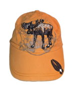 Moose Hat Cap Adjustable Kids Unisex Orange Baseball Style Hat Cap Kid Tees - $194.77 MXN