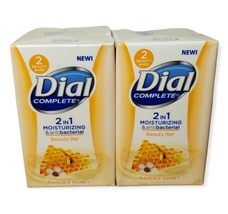 4 Bars Of Dial Complete 2 in 1 Manuka Honey Moisturizer Antibacterial  Soap - £22.89 GBP