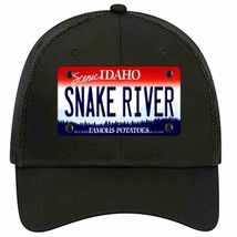 Snake River Idaho Novelty Black Mesh License Plate Hat - £22.66 GBP