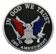in God We Trust 2nd Amendment Patch [3.5 inch - Iron on Sew on -ZL7] - £5.41 GBP