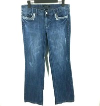 White House Black Market Womens Glamorous Bootcut Denim Jeans Size 8 - £22.77 GBP