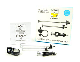 New Pinhead Bicycle Security Locking Skewer Set, 3 Pack Wheels &amp; Seat Lo... - $128.99