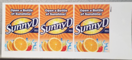 SunnyD Label Preproduction Advertising Art Work 2009 Open a Bottle of Su... - £15.14 GBP