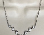 AMETHYST Cubic Zirconia Necklace in Sterling Silver - 18 inches long