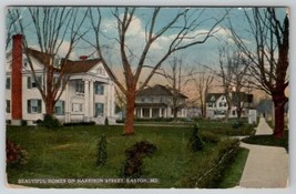 Easton Maryland Homes of Harrison Street 1915 Postcard E23 - £11.90 GBP