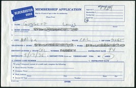 LOUIS GOSSETT SIGNED BLOCKBUSTER VIDEO APP AN OFFICER AND A GENTLEMAN RO... - £115.32 GBP