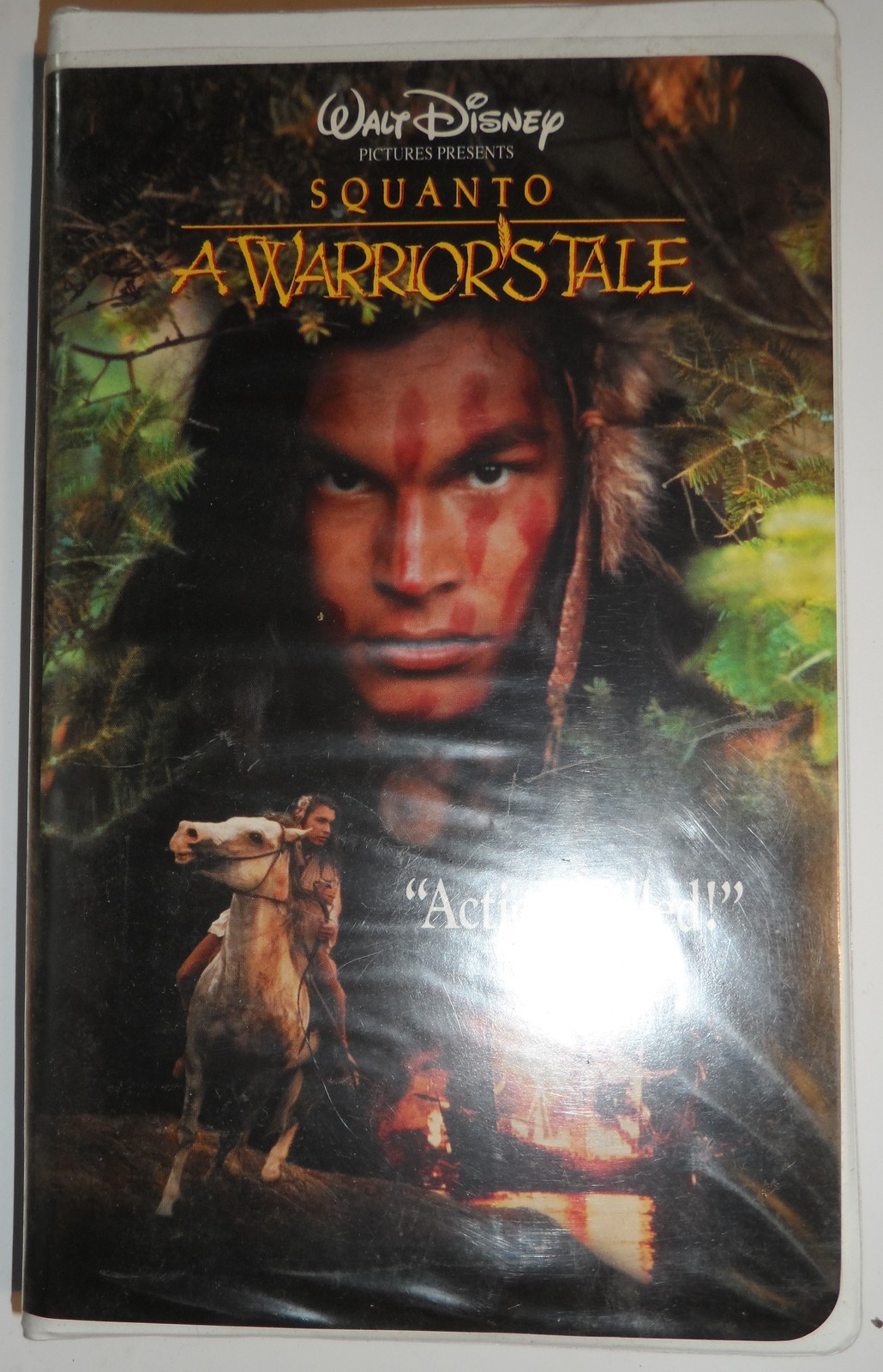Squanto: A Warrior&#39;s Tale 1994 vhs Tape Disney Adam Beach Michael Gambon... - $12.77