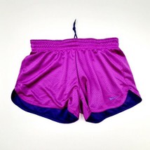 Nike Women&#39;s Athletic Running Shorts Size XS Fuchsia Purple Polyester TX11 - $9.40