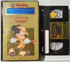 Vintage Disney Limited Gold Edition II LIFE WITH MICKEY! VHS Black Clams... - £11.60 GBP