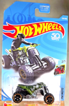 2018 Hot Wheels #229 HW Moto 2/5 QUAD ROD Green w/Black OROH6 Spoke Gold Rims - $8.50