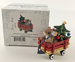 Charming Tails ‘All Ready To Get Christmas Rolling’ Mouse Figure Figurine Enesco - $49.45