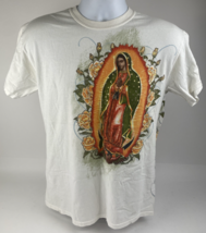Vintage Our Lady Guadalupe Shirt Mens Medium Virgin Mary Graphic Religio... - $22.76