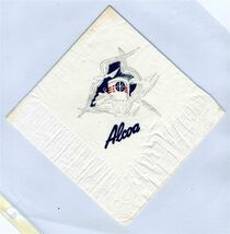 Alcoa Steamship Companies Cocktail Napkin Caribbean Cruise in the 1950's. - $17.80