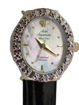Jules Jurgensen 7824QS Quartz Diamond Oval Mop Women's Wristwatch - $197.01