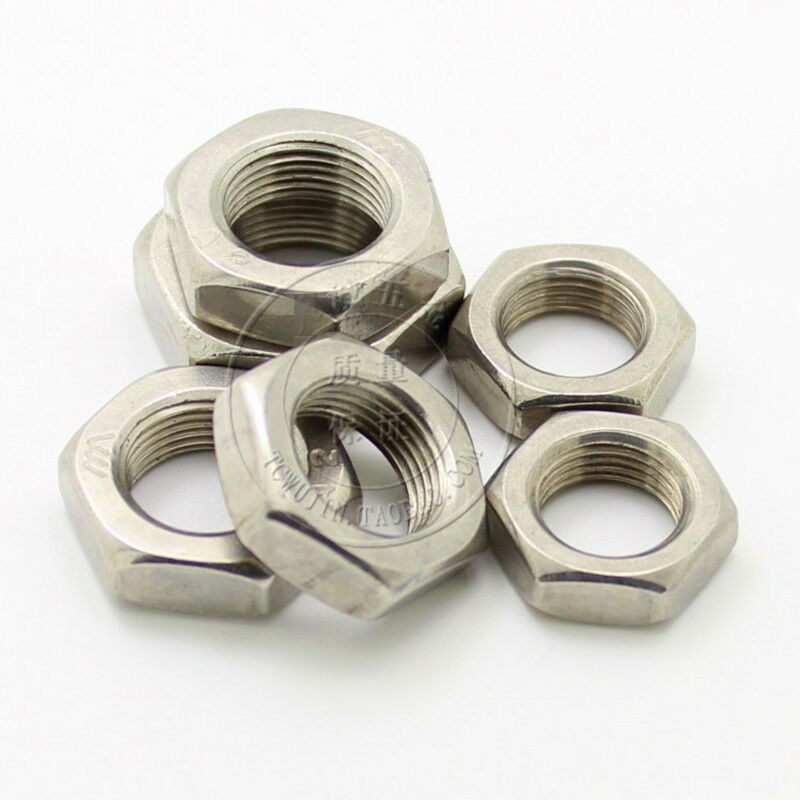 304 Stainless Steel Select Size M8 - M24 Thin Hex Nuts Right Hand Fine T... - $2.52+