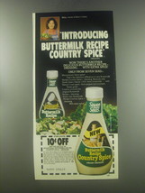 1982 Seven Seas Buttermilk recipe Country Spice Dressing Advertisement - £14.81 GBP