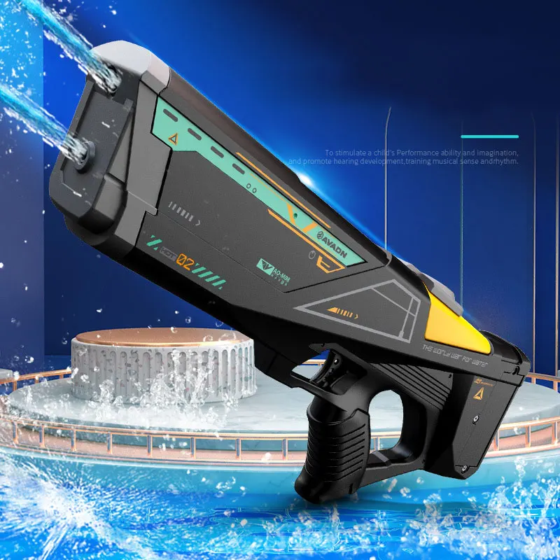 Dual Hole Full Auto Electric Water Gun High Pressure Long Range Water Blaster - £45.69 GBP+