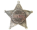 Old west Badges Sheriff lincoln county 169537 - £16.02 GBP
