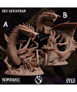 3D Printed Sordane Publishing Sky Leviathan Monster Mayhem II 28 32mm D&amp;D - $2,834.03 MXN+
