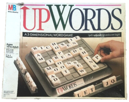 Vtg UPWORDS 1988 Word Board Game Milton Bradley Complete - Needs Instructions - £6.96 GBP