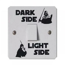 Star Wars Dark Side Light Side Black Vinyl Wall Light Switch Sticker dec... - $186.87 MXN