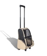 vidaXL Foldable Pet Carrier Beige Small Animal Travel Bag Compact Soft S... - $128.49