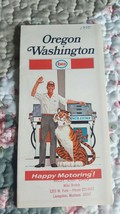 1970 OREGON AND WASHINGTON STATE ROAD MAP | ENCO, HAPPY MOTORING - $4.94