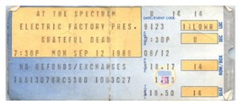 Grateful Dead Konzert Ticket Stumpf September 12 1988 Philadelphia - £41.99 GBP