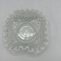 Fenton Hobnail Bon Bon Dish Moonstone French Opalescent Glass MCM Vintage READ - £7.43 GBP