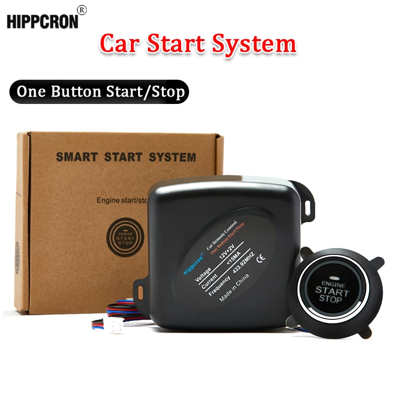 Hippcron Car Remote Engine Starters Button Door Lock Keyless Entry System - £16.93 GBP