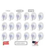 18-Pack BPA-Free Suction Cups with Metal Hooks 1.75&quot; Diameter Clear Supe... - $12.14 CAD